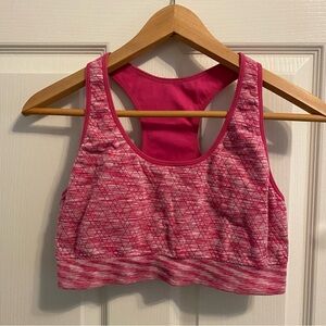Women's Reversible Racerback Sports Bra in Pink - XL